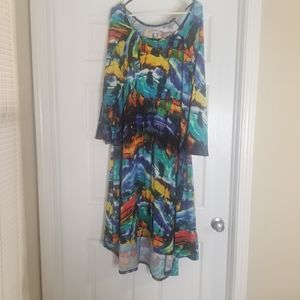 Avenue Multicolor High-Low Dress Curvy Plus Size 18/20